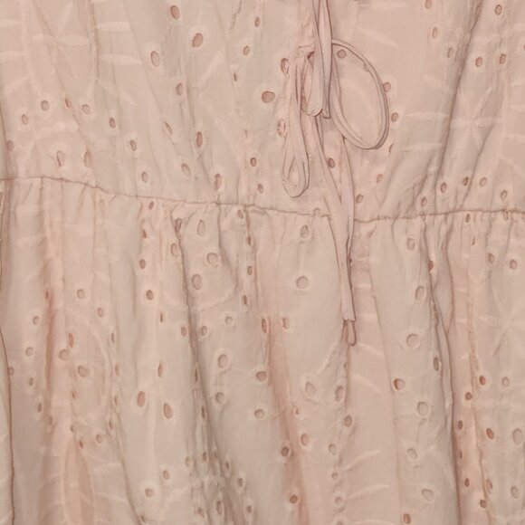 Women's eyelet dress pink - Picture 5 of 7